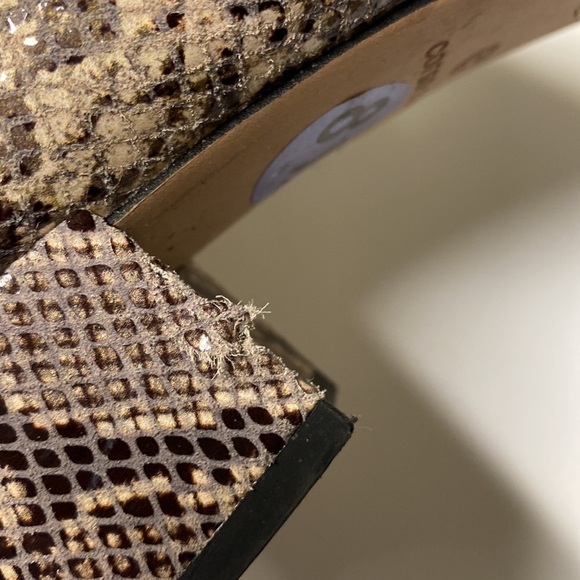 Corso Como boots snake reptile print 8.5 block heel - Picture 3 of 3